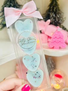 Minty Cocoa Wax Melt Hearts