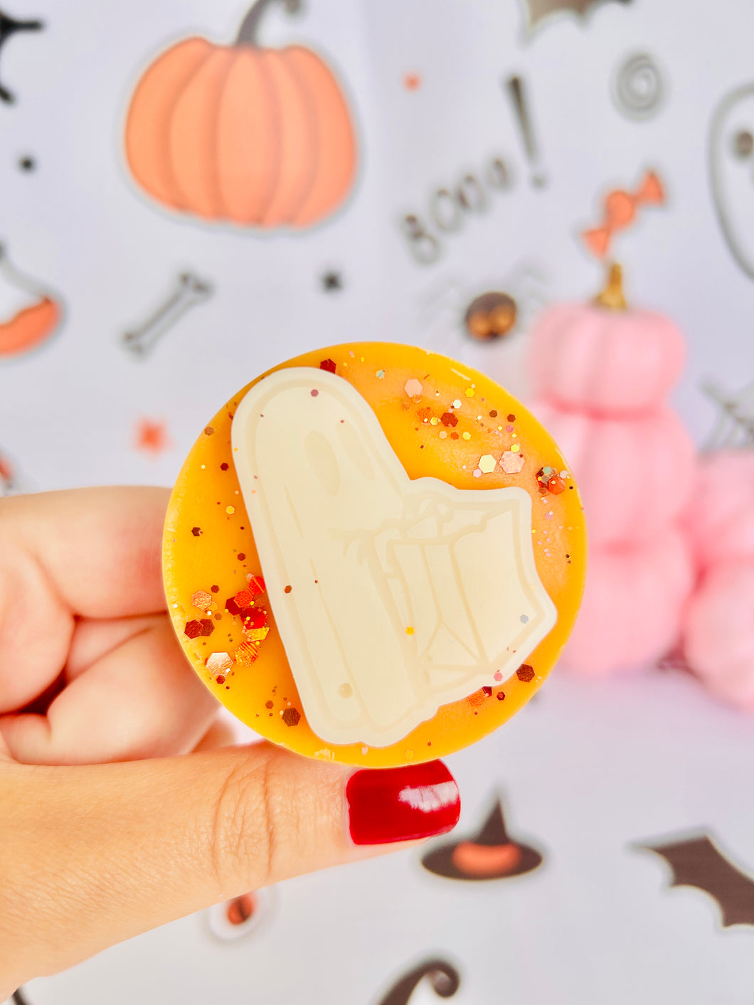 Orange Cinnamon Ghost Wax Melt Pod