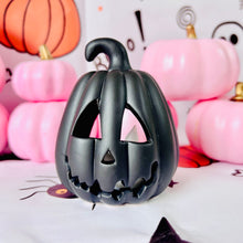 Load image into Gallery viewer, Black Pumpkin Lantern
