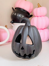 Load image into Gallery viewer, Black Pumpkin Lantern
