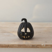 Load image into Gallery viewer, Black Pumpkin Lantern
