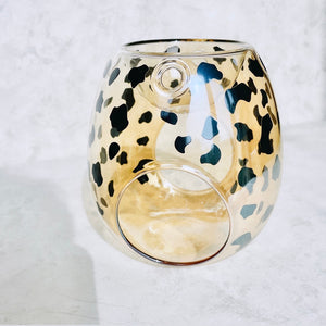 Cheetah Glass Wax Burner